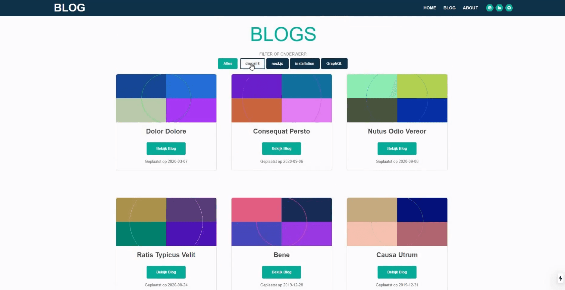 Blog Filter